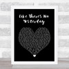 Mark Wills Like There's No Yesterday Black Heart Song Lyric Wall Art Print