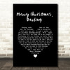 The Carpenters Merry Christmas, Darling Black Heart Song Lyric Wall Art Print