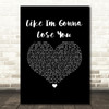 Meghan Trainor Like I'm Gonna Lose You Black Heart Song Lyric Wall Art Print