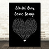 Jason Michael Carroll Livin' Our Love Song Black Heart Song Lyric Wall Art Print