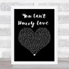 Phil Collins You Can't Hurry Love Black Heart Song Lyric Wall Art Print