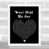Shania Twain You're Still The One Black Heart Song Lyric Wall Art Print