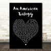 Elvis Presley An American Trilogy Black Heart Song Lyric Wall Art Print