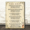 The Beatles One After 909 Song Lyric Quote Print