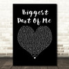 Ambrosia Biggest Part Of Me Black Heart Song Lyric Wall Art Print