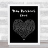 Erykah Badu and D'angelo Your Precious Love Black Heart Song Lyric Wall Art Print