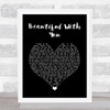 Halestorm Beautiful With You Black Heart Song Lyric Wall Art Print