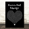 Parachute Forever And Always Black Heart Song Lyric Wall Art Print