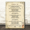 The Beatles Rain Song Lyric Quote Print