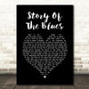 Wah Mighty Story Of The Blues Black Heart Song Lyric Wall Art Print