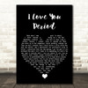 Dan Baird I Love You Period Black Heart Song Lyric Wall Art Print