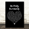 Small Faces I'm Only Dreaming Black Heart Song Lyric Wall Art Print