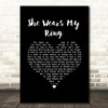 Solomon King She Wears My Ring Black Heart Song Lyric Wall Art Print
