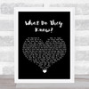 Westlife What Do They Know Black Heart Song Lyric Wall Art Print
