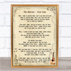 The Beatles Slow Down Song Lyric Quote Print