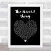 Kate Nash The Nicest Thing Black Heart Song Lyric Wall Art Print