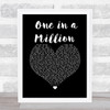 Maxine Brown One in a Million Black Heart Song Lyric Wall Art Print