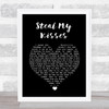 Ben Harper & The Innocent Criminals Steal My Kisses Black Heart Song Lyric Wall Art Print