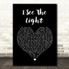 Jackie Evancho I See The Light Black Heart Song Lyric Wall Art Print