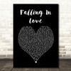 Jessica Lowndes Falling In Love Black Heart Song Lyric Wall Art Print