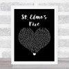 John Parr St. Elmos Fire Black Heart Song Lyric Wall Art Print