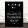 Johnny Flynn A Line Best Fit Black Heart Song Lyric Wall Art Print