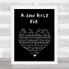 Johnny Flynn A Line Best Fit Black Heart Song Lyric Wall Art Print
