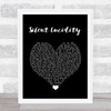 Queensryche Silent Lucidity Black Heart Song Lyric Wall Art Print