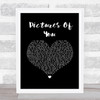 The Cure Pictures Of You Black Heart Song Lyric Wall Art Print