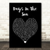 Ziggy Alberts Days In The Sun Black Heart Song Lyric Wall Art Print