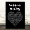 Anthem Lights Wedding Medley Black Heart Song Lyric Wall Art Print