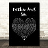 Boyzone Father And Son Black Heart Song Lyric Wall Art Print