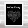 Glen Hansard Falling Slowly Black Heart Song Lyric Wall Art Print