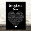 Mark Knopfler & Willy DeVille Storybook Love Black Heart Song Lyric Wall Art Print