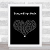 Maxwell Drowndeep Hula Black Heart Song Lyric Wall Art Print