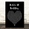 Rihanna Kiss It Better Black Heart Song Lyric Wall Art Print