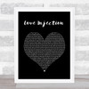 Trussel Love Injection Black Heart Song Lyric Wall Art Print