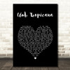 Wham! Club Tropicana Black Heart Song Lyric Wall Art Print