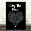 The Scaffold Lily The Pink Black Heart Song Lyric Wall Art Print