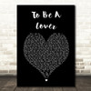 Billy Idol To Be A Lover Black Heart Song Lyric Wall Art Print