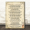 The Beautiful South I'll Sail This Ship Alone Song Lyric Quote Print