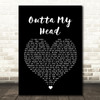 Khalid & John Mayer Outta My Head Black Heart Song Lyric Wall Art Print