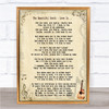 The Beautiful South Love Is Song Lyric Quote Print