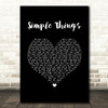 Miguel Simple Things Black Heart Song Lyric Wall Art Print