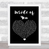Russell Brand Inside of You Black Heart Song Lyric Wall Art Print