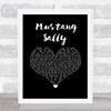 The Commitments Mustang Sally Black Heart Song Lyric Wall Art Print