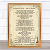 The Beautiful South Song For Whoever Song Lyric Quote Print