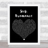 Tim Berg Seek Bromance Black Heart Song Lyric Wall Art Print