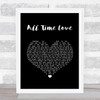 Will Young All Time Love Black Heart Song Lyric Wall Art Print