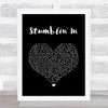 Chris Norman & Suzi Quatro Stumblin' In Black Heart Song Lyric Wall Art Print